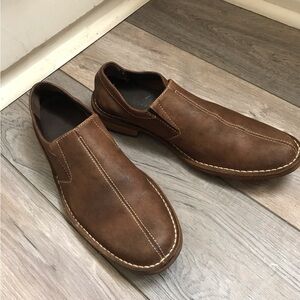 Cole Haan Mens Dryden C10323 Brown Leather Casual Slip On Loafers Size 10-1/2